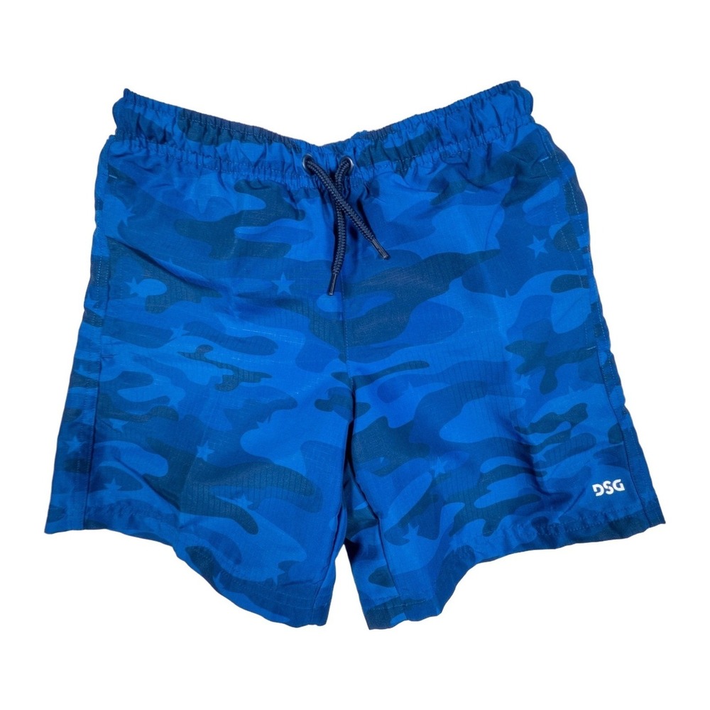 DSG Kids Boys‎ Size S 8-9 Blue Camouflage Athletic Rec Shorts Mesh